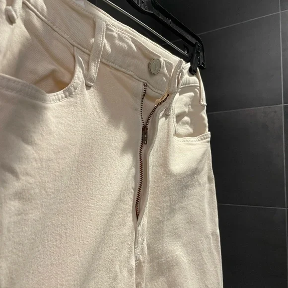 MOTHER Women's Light Tan The Hustler Ankle Fray, Size 27 - Picture 10 of 15